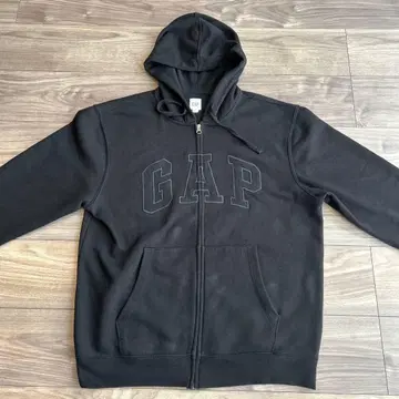 GAP 블랙 집업 후드티