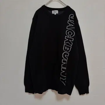 Jack Bunny 블랙 크루넥 스웨터 사이즈 (5)