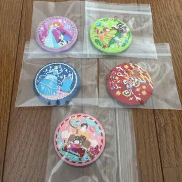 디즈니 자수 캔뱃지 5종 묶음 판매