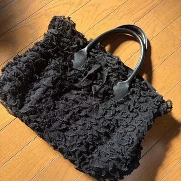 PINK HOUSE 도트 튤 블랙 핸드백