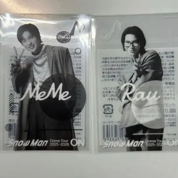 Snow ManON 메구로 렌 라울 클리어 스티커 2장 세트