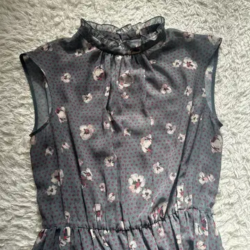 아나이 꽃무늬 슬리브리스 원피스 36