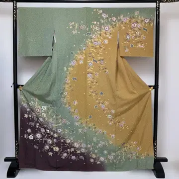 No.2904 미사용 시리즈 순수 실크 츠지가하나 시보리 호몬기 새상품급