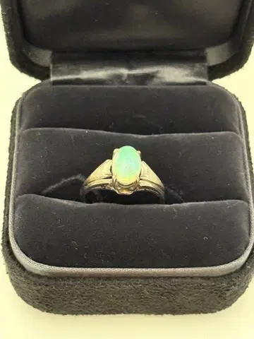 K14WG 오팔 반지 3.25g 실버