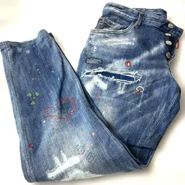 *DSQUARED2 스케이터 진 스케이터 청바지 48 데님