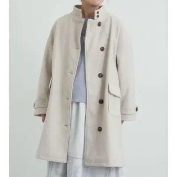 아이보리 롱 코트 sm2