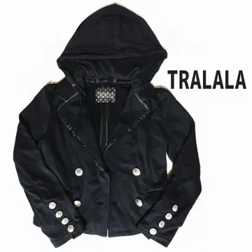 TRALALA 투라라 후드 부착 자켓 블랙 헤이세이 갸루 y2k