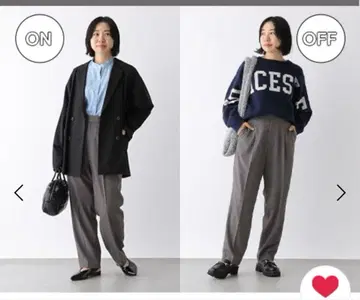 LEPSIM 모텔 테이퍼드 팬츠 그레이