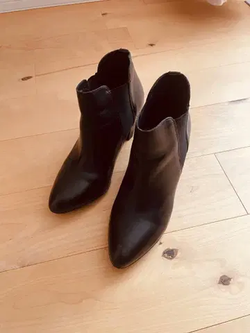 블랙 사이드 고어 부츠 37 23.5