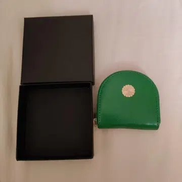황궁 녹색 국화 문장 동전 지갑