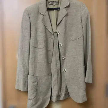 FLOWER 베이지 테일러드 자켓 구제 의류