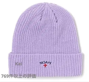 Noah 니트 비니 모자 퍼플