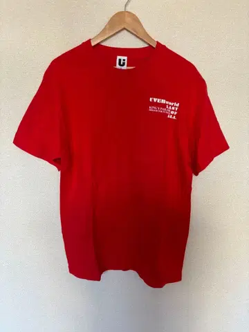 UVERworld 킹스 퍼레이드 빨간색 티셔츠 XL 새상품급