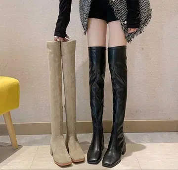 니하이 부츠 스퀘어토