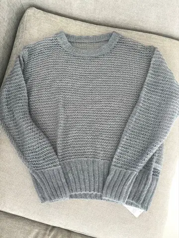 새상품 슬로브 이에나 메쉬 니트 시어 니트