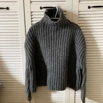 ZARA KNIT 그레이 터틀넥 니트 S