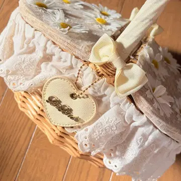 LIZLISA 히나국 원형 바스켓백