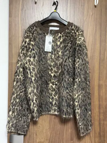 MOUSSY 샤기 니트 브라운