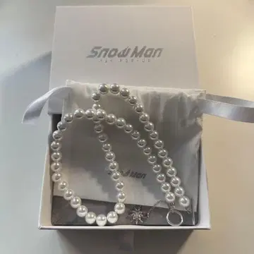 Snow Man 팝업 스노우볼 목걸이