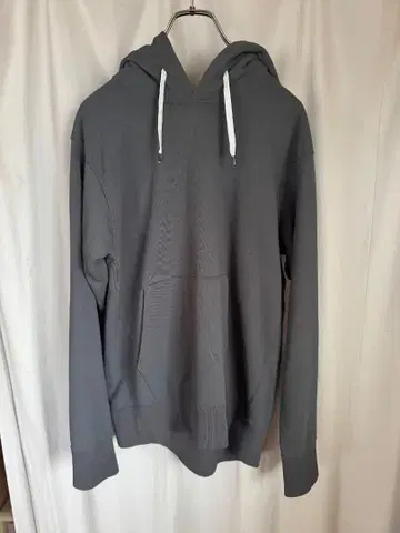 BRING 그레이 후드 부착 후드티 남성용 L (M 상당)