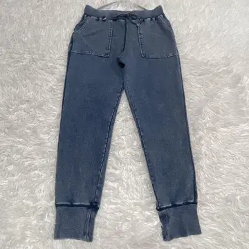 GU 지유 데님 맨투맨 이지 팬츠 슬림핏 데님 팬츠 L