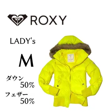 여성용 M 사이즈 ROXY 록시 다운 자켓 옐로우 컬러