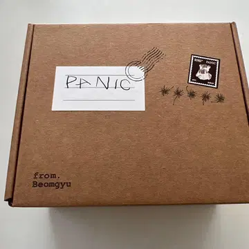 범규 PANIC 크라프트 박스
