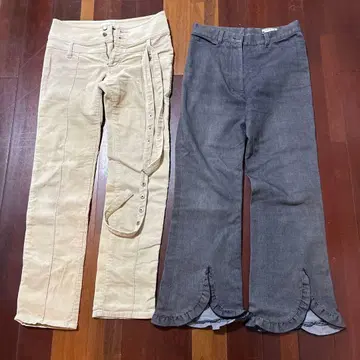 SCOT 코듀로이 팬츠와 데님