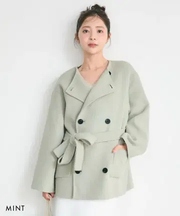 노카라 2WAY 리버 미들 코트