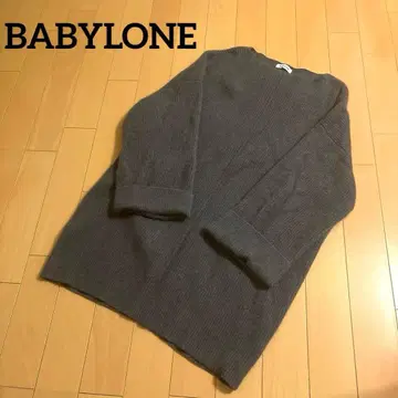 BABYLONE 아제 미니 원피스 그레이 니트 원피스