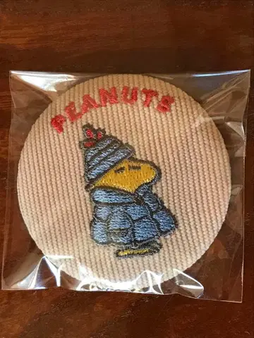 스누피 시크릿 코듀로이 자수 캔뱃지