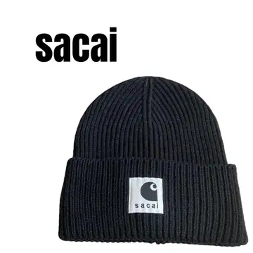 Sacai x Carhartt WIP 블랙 니트 모자