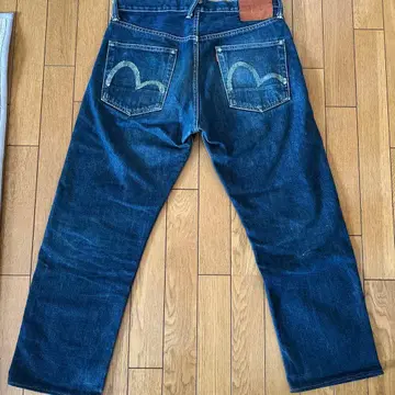 evisu 데님 갈매기 페인트