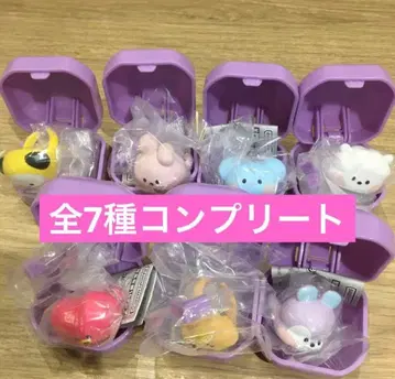 BT21 푹신푹신 반지 전 7종 컴플리트 BTS 가챠가챠