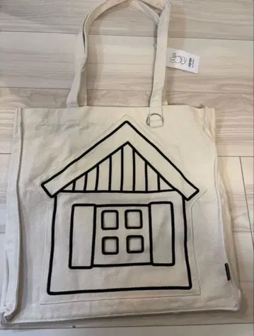 하우스텐보스 한정판 토트백 아이보리 미피 원더 스퀘어 나인체