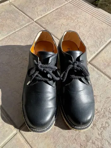 STAPBOIS 블랙 레이스업 슈즈