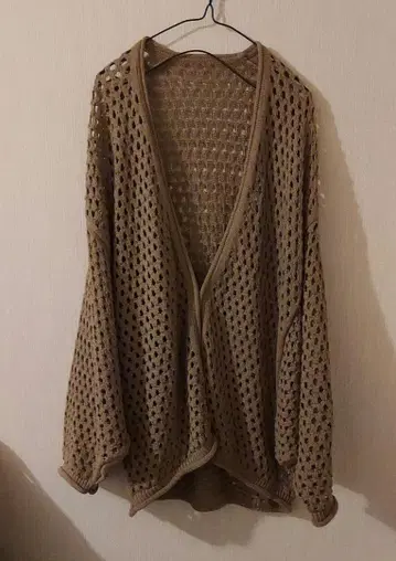 시스루 니트 가디건