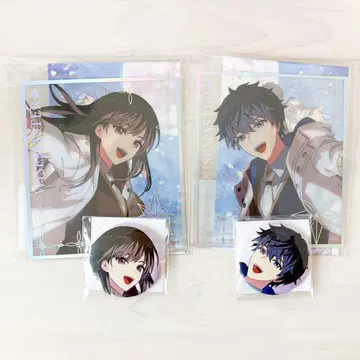 마법사의 약속 마호야쿠 5주년 현자 캔뱃지 클리어 색지 엽서