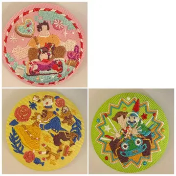 디즈니 자수 캔뱃지 슈가러쉬 미녀와 야수 토이스토리