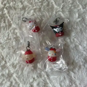 산리오 딸기 메지루시 액세서리 키티 우사하나 폼폼푸딩