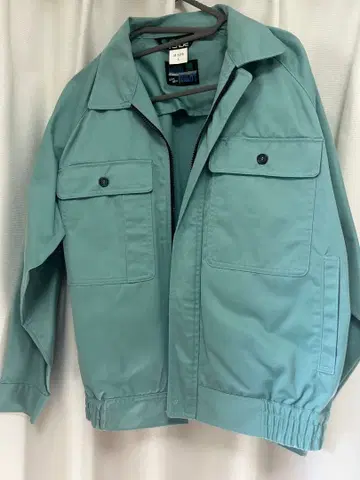 작업복 그린 워크 셔츠 긴팔 자켓