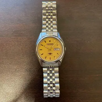 CITIZEN 자동 와인딩 손목시계 골드 다이얼