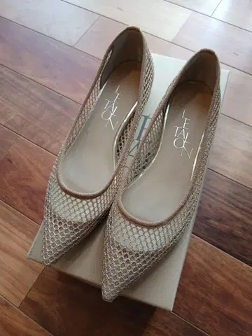 포인티드 넷 플랫 골드 23cm