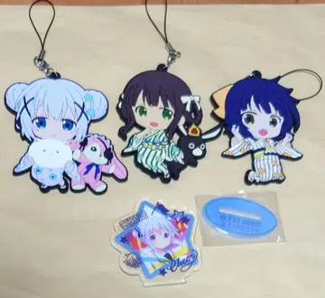 주문은 토끼입니까? 러버 스트랩 아크릴 스탠드 묶음 판매