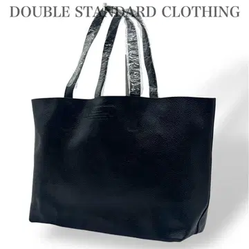 [ 미사용 ] 더블 스탠다드 토트백 핸드백 가죽 택 포함 블랙