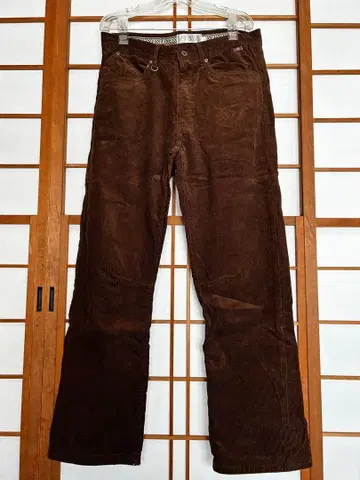 GROOVER GRAND 브라운 코듀로이 플레어 팬츠 L