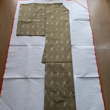 본고장 류큐 명주 비단 기모노 순수 실크