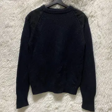 BEAMS 빔즈 엘보 패치 니트 스웨터 블랙 M 사이즈