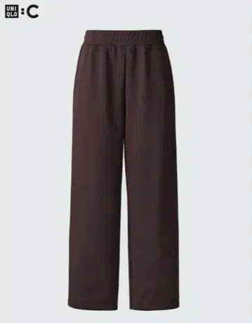단종된 컬러! UNIQLO:C 맨투맨 와이드 팬츠 다크 브라운