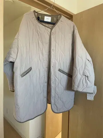 Discoat 베이지 퀼팅 자켓 F 사이즈
